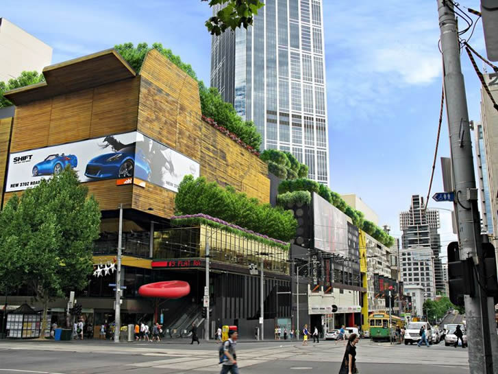 CBD StreetLevel CornerSwanstonLonsdale 1 - Growing Cities - A Vegi-Tecture