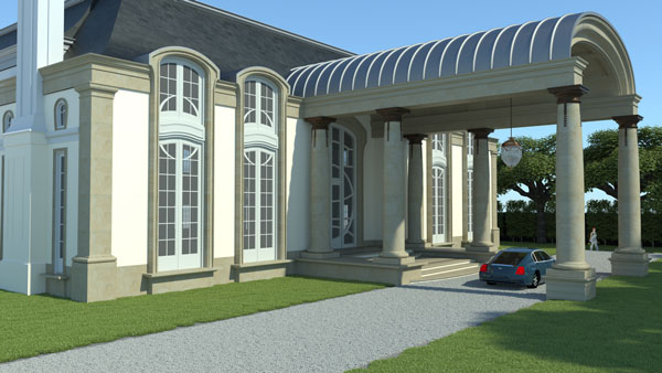 Toorak Residence Driveway