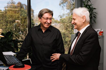 Rob Ico at Computer 450x300 - Robert Caulfield & Ivo Krivanek: Marking a 40 year milestone as partners of one of Australia's leading architectural firms