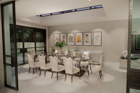 Toorak Residence Formal Dining with Skylight 450x300 - Toorak-Residence-Formal-Dining-with-Skylight